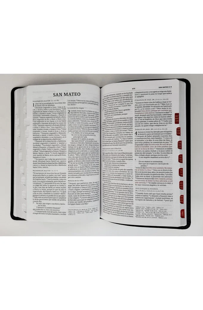 Biblia RVR 1960 Ultrafina Marrón Piel Fabricada con Índice