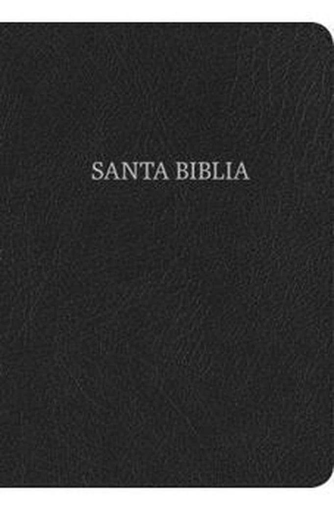 Biblia RVR 1960 Letra Grande Tamaño Manual Piel Fabricada Negra con Índice