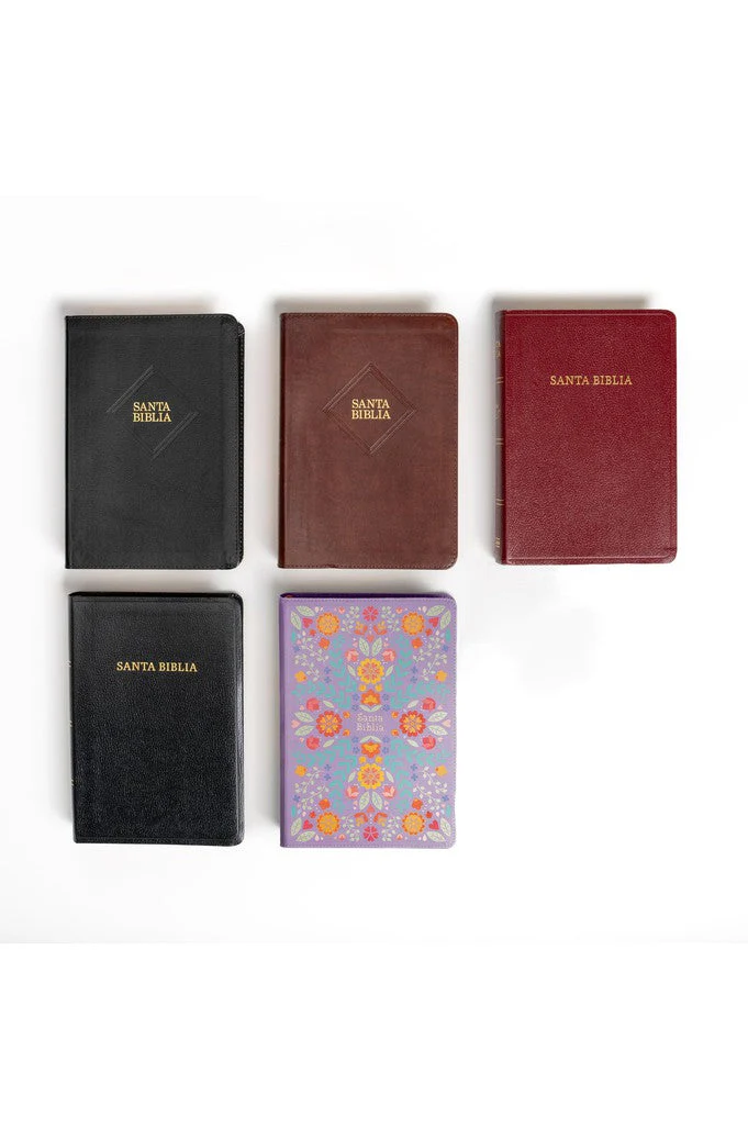 Biblia RVR 1960 Letra Gigante Floreada Símil Piel