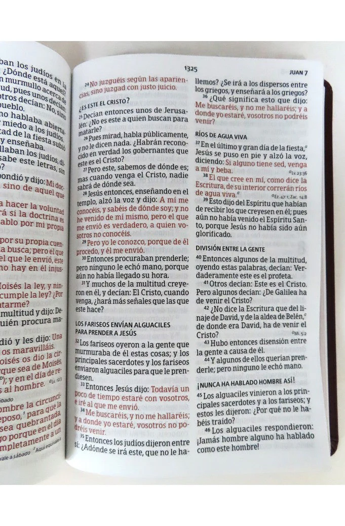 Biblia RVR 1960 Letra Súper Gigante Marrón Piel Fabricada
