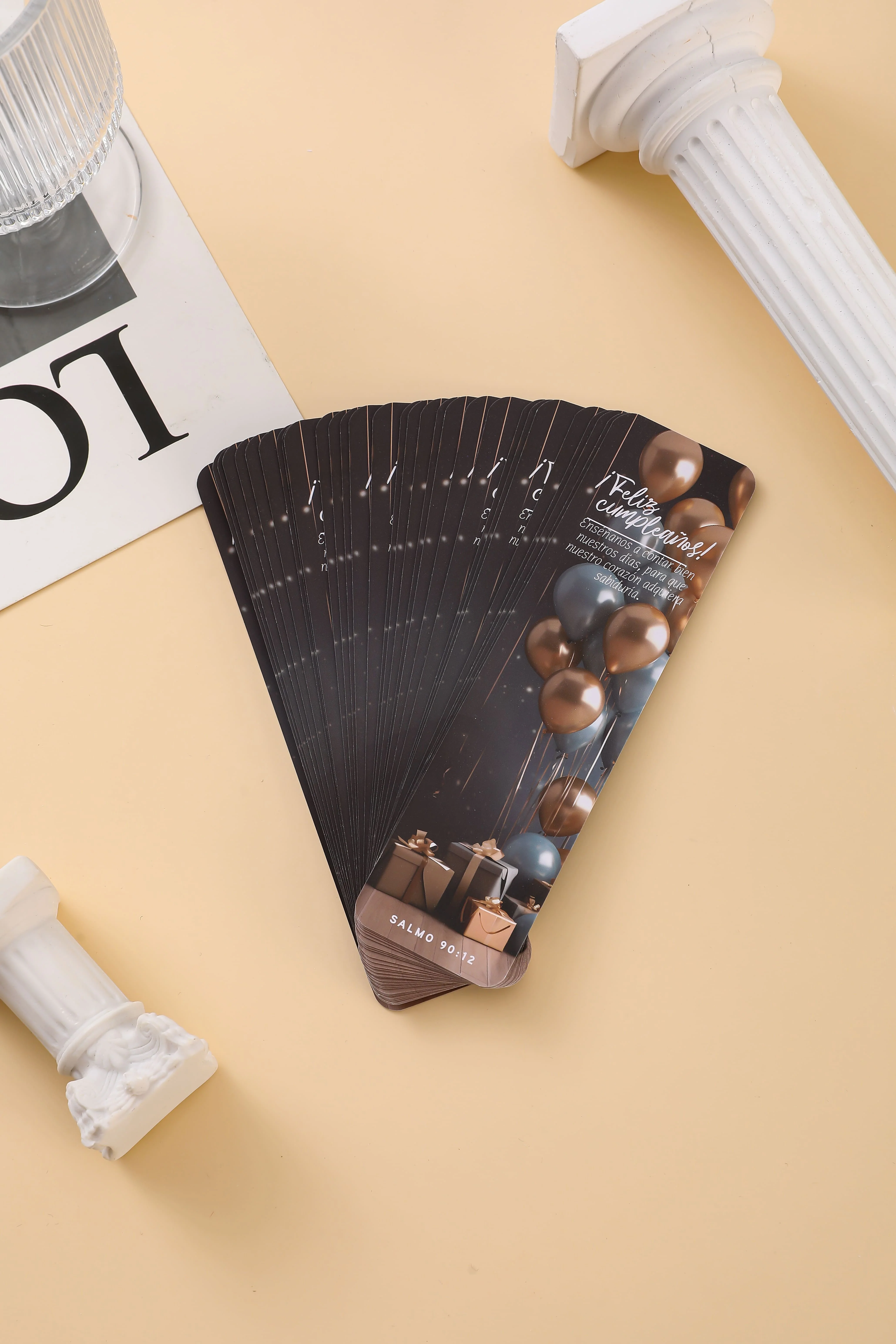 Pack 30 Marcadores de Libro en Caja de Cartón Feliz Cumpleaños