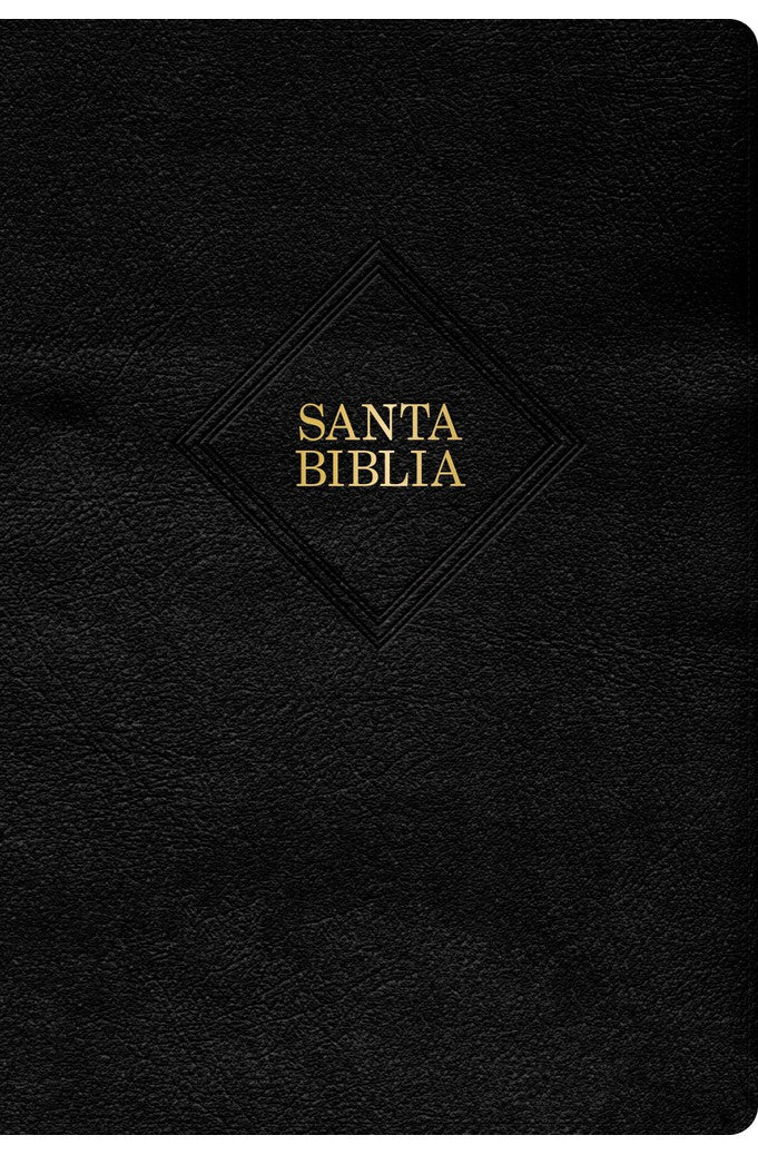 Biblia RVR 1960 Tamaño Manual Símil Piel Negra con Índice