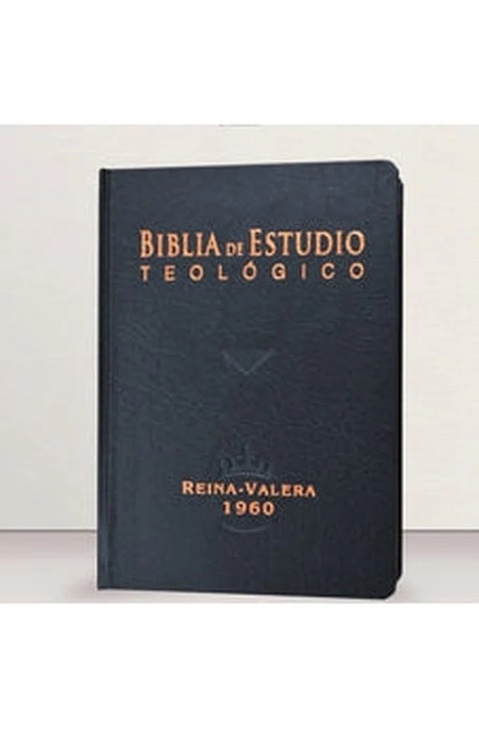 Biblia RVR 1960 de Estudio Teológico Tapa Dura Negro con Índice