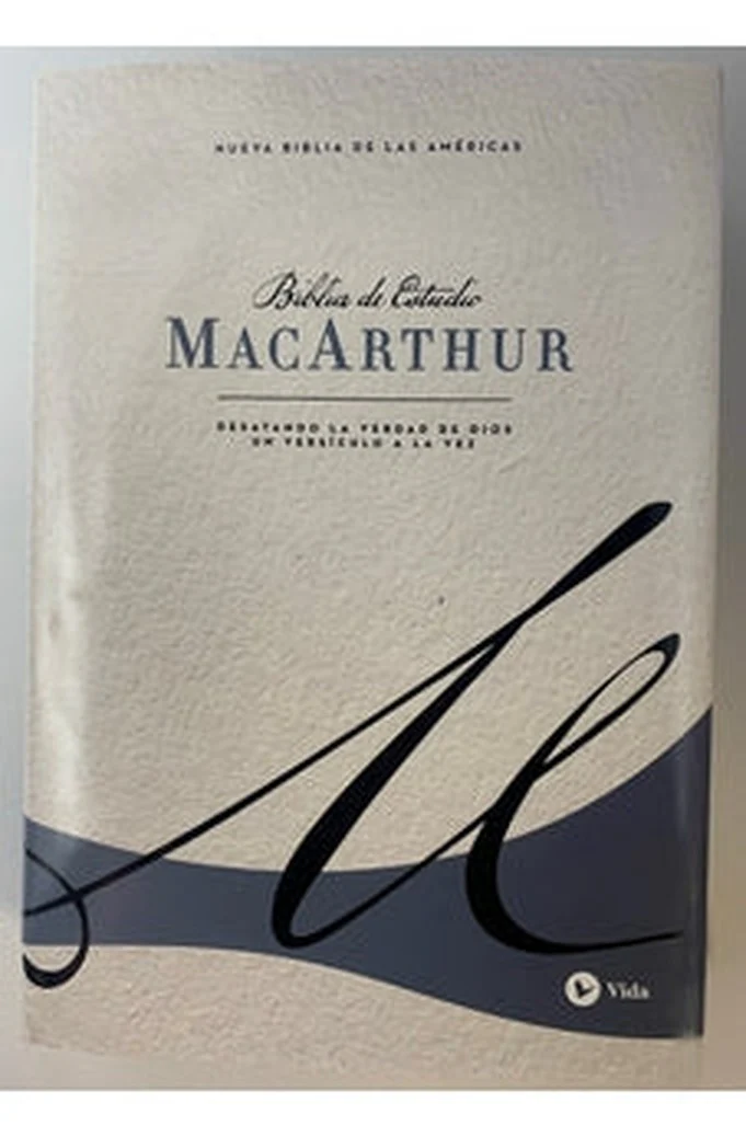 Biblia NBLA de Estudio MacArthur Tapa Dura Azul Interior a Dos Colores
