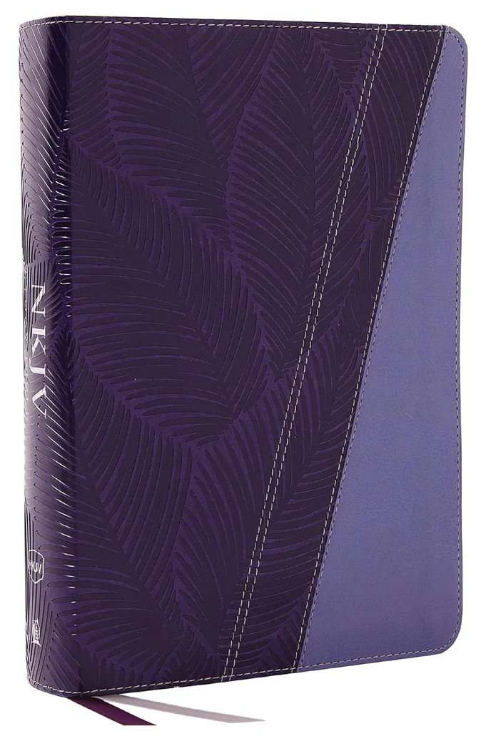 New King James Study Bible - Purple Leathersoft