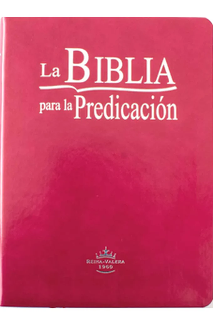 Biblia RVR 1960 para la Predicación Púrpura Canto Plateado con Índice