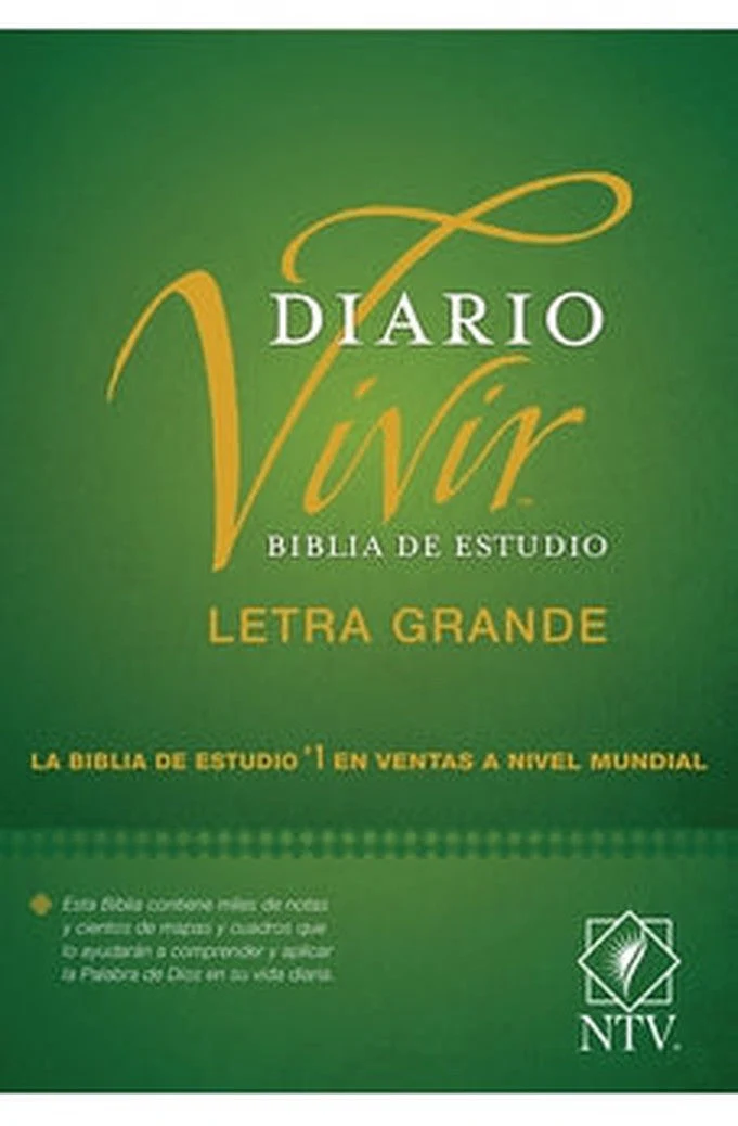 Biblia NTV de Estudio Diario Vivir Letra Grande Tapa Dura