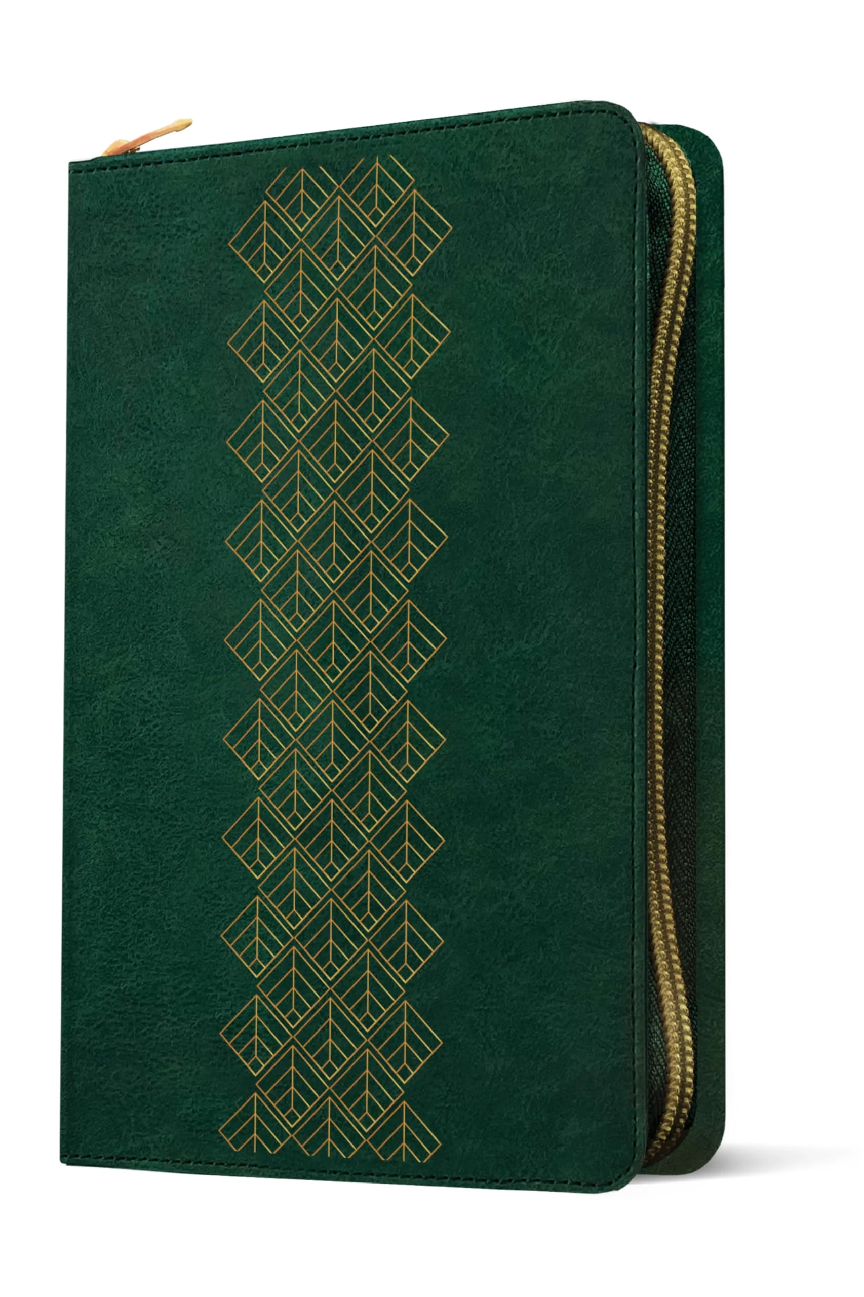 Biblia NTV Ultrafina con Filament Verde Esmeralda Símil Piel con Índice y Cierre