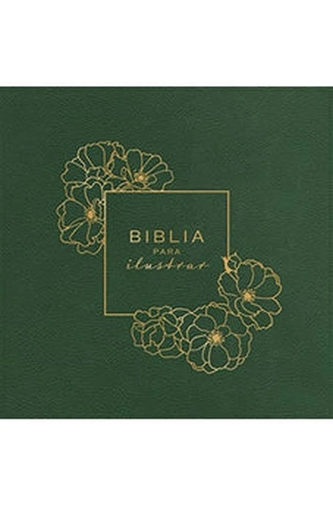 Biblia RVR 1960 para Ilustrar Verde Símil Piel