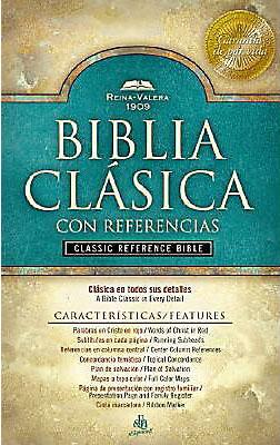 Biblia RVR 1909 Clásica con Referencia Negro Tapa Dura