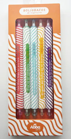Pack 5 Bolígrafos en Caja Inspiración