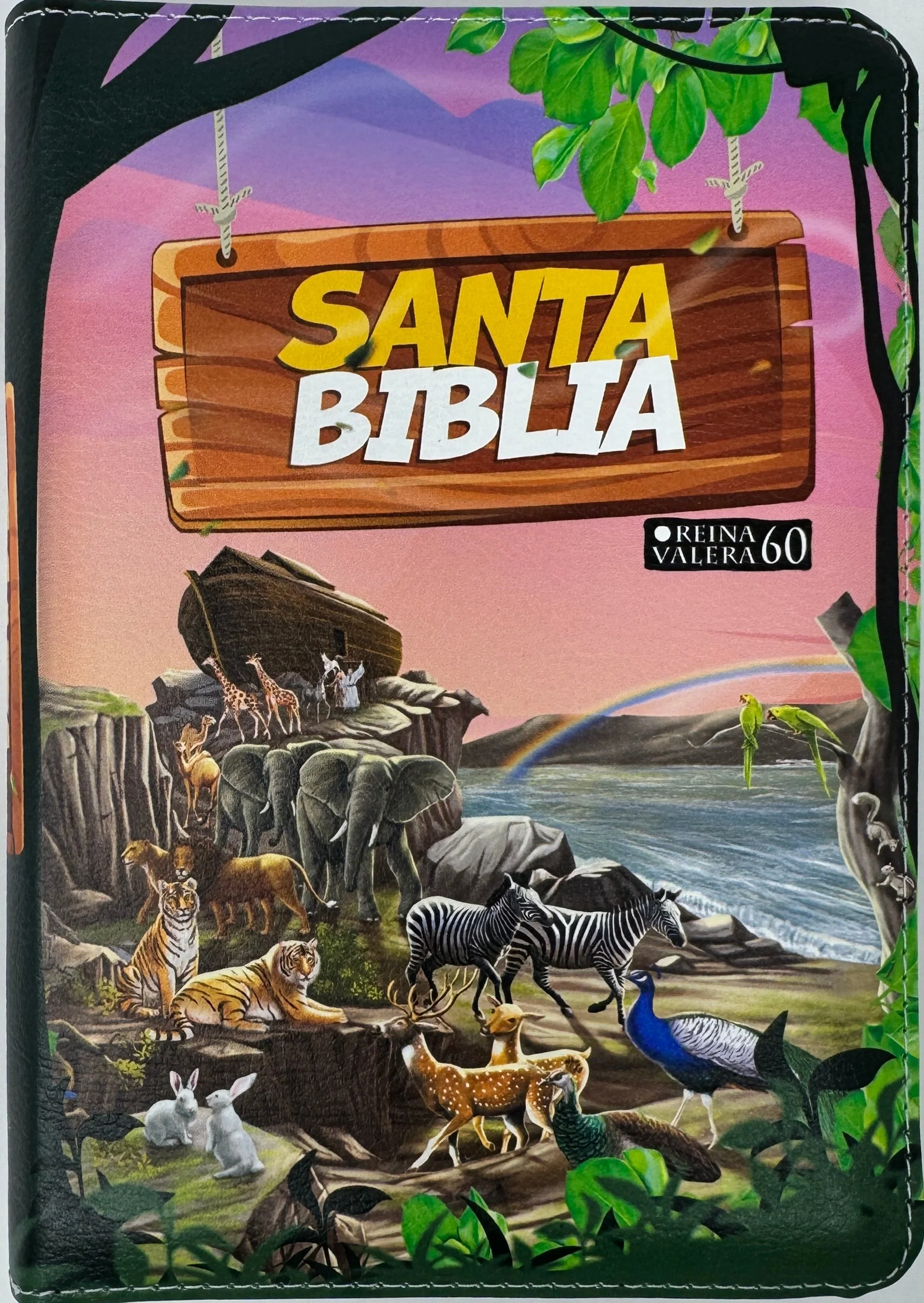 Biblia RVR 1960 Compacta para Niños Vinilo con Cierre