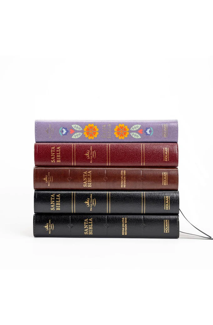 Biblia RVR 1960 Letra Gigante Café Símil Piel con Índice