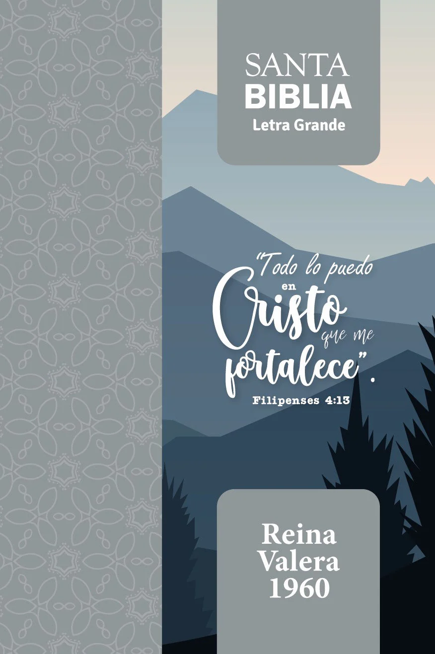 Biblia RVR 1960 Letra Grande Tamaño Manual Filipenses 4:13 con Cierre e Índice