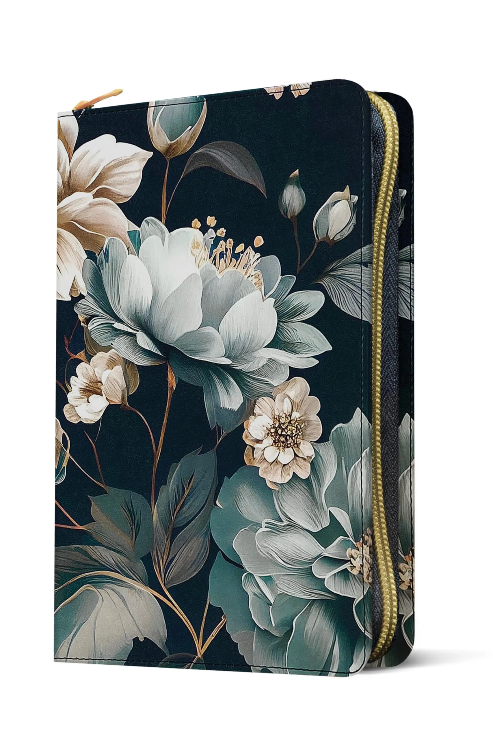 Biblia NTV Ultrafina con Filament Floral Símil Piel con Cierre