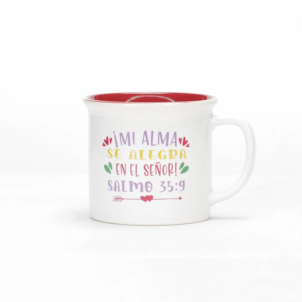 Taza 13 OZ Colección Delicia Mi alma se Alegra