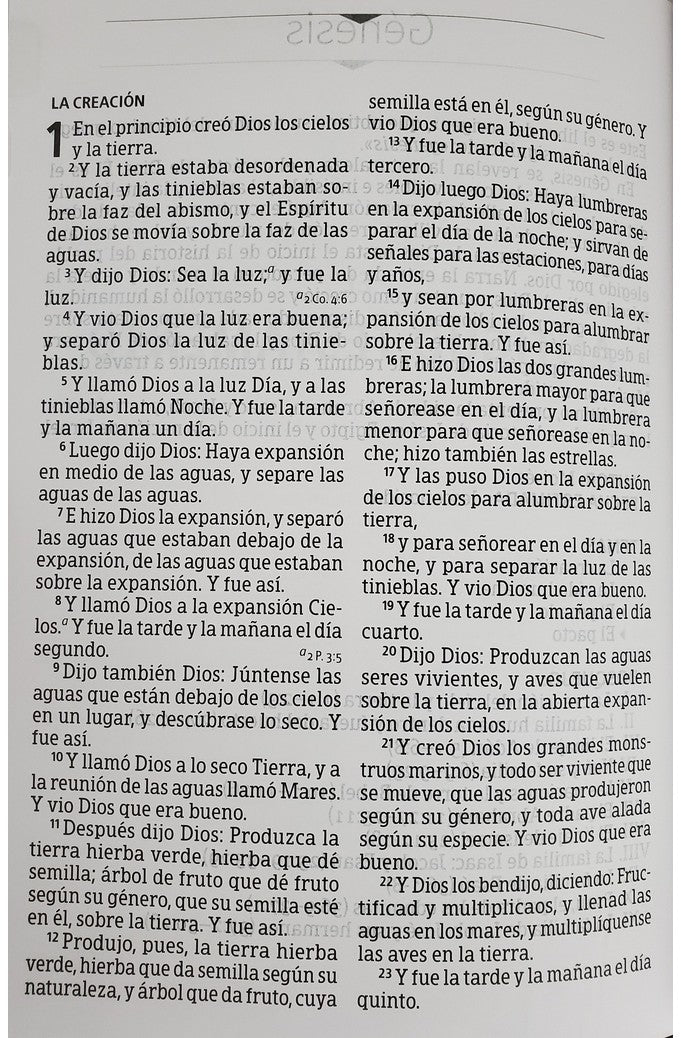 Biblia RVR 1960 Letra Gigante Piel Fabricada Negro con Índice