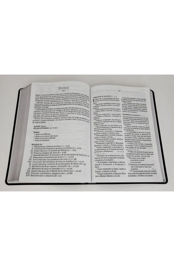 Biblia RVR 1960 Letra Súper Gigante Negro Piel Fabricada