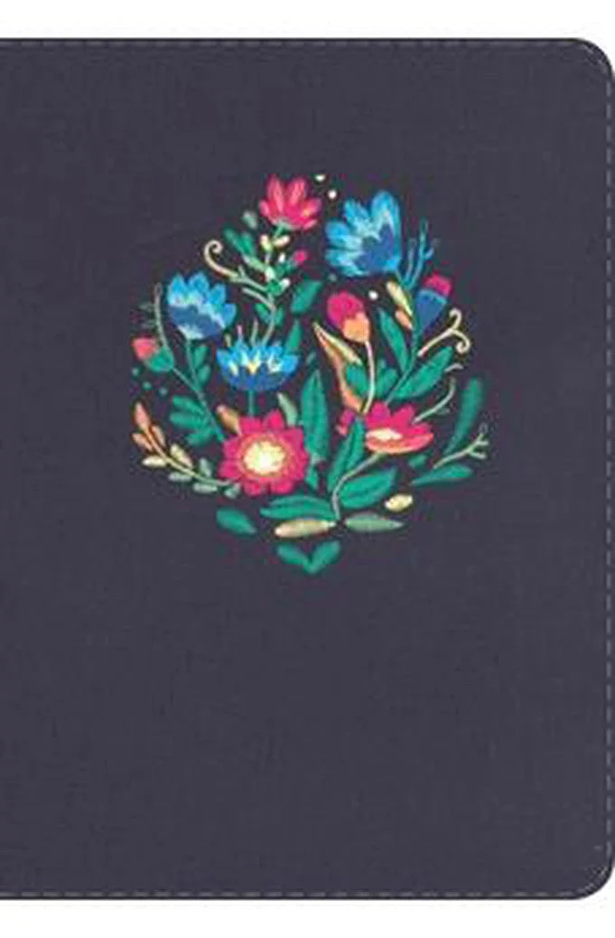 Biblia RVR 1960 Letra Grande Tamaño Manual Bordado Sobre Tela con Índice