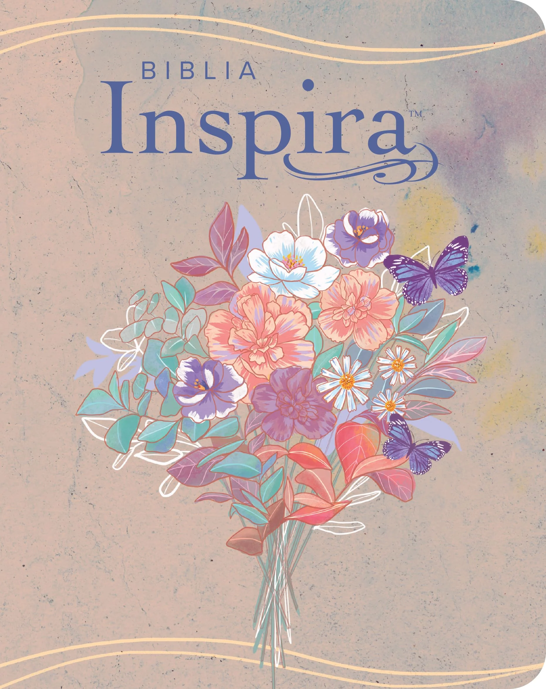 Biblia NTV Inspira con Filament Símil Piel Acuarela Rosa