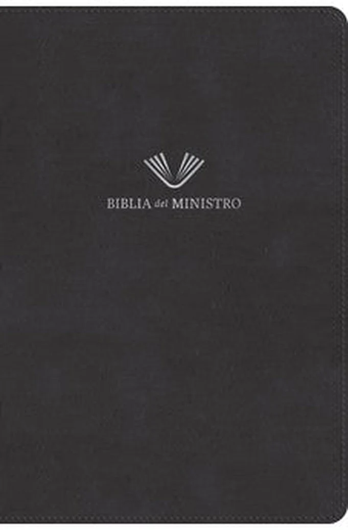 Biblia RVR 1960 del Ministro Ampliada Negro Piel