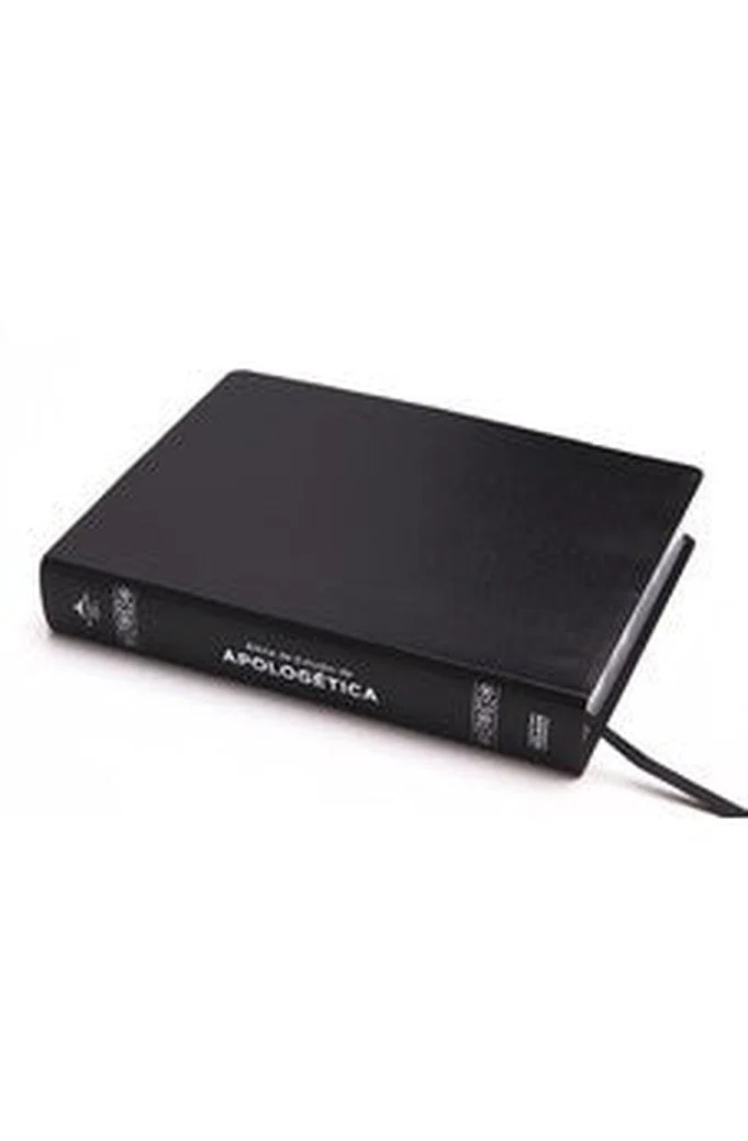 Biblia RVR 1960 de Estudio de Apologetica Negro Símil Piel