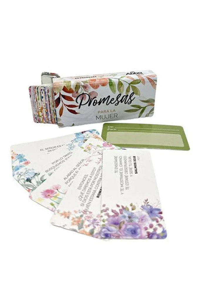 Caja Metálica con 50 Promesas. Promesas para la Mujer