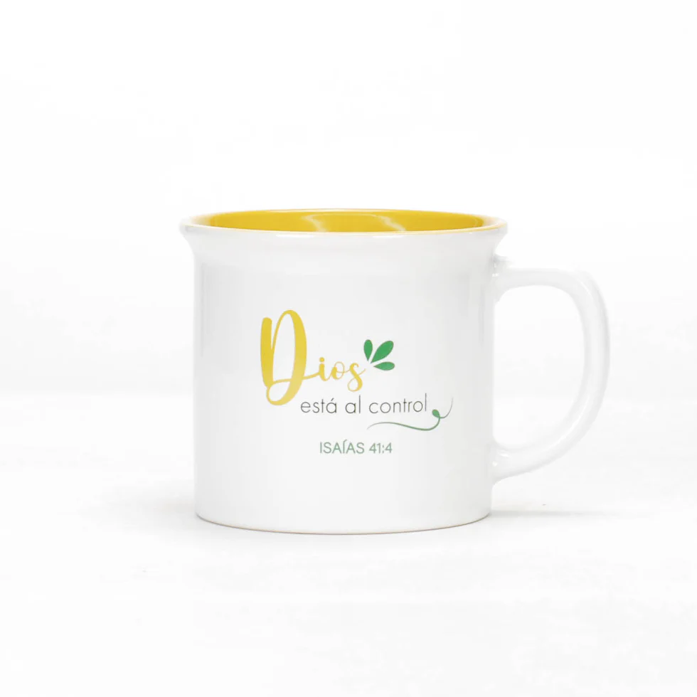 Taza 13 OZ Colección Delicia  Dios al Control