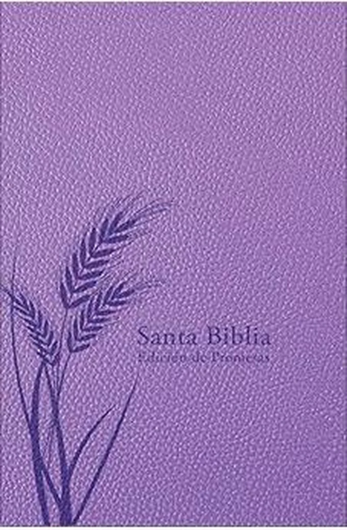 Biblia RVR 1960 de Promesas Tamaño Manual Edición Lavanda Imitación Piel