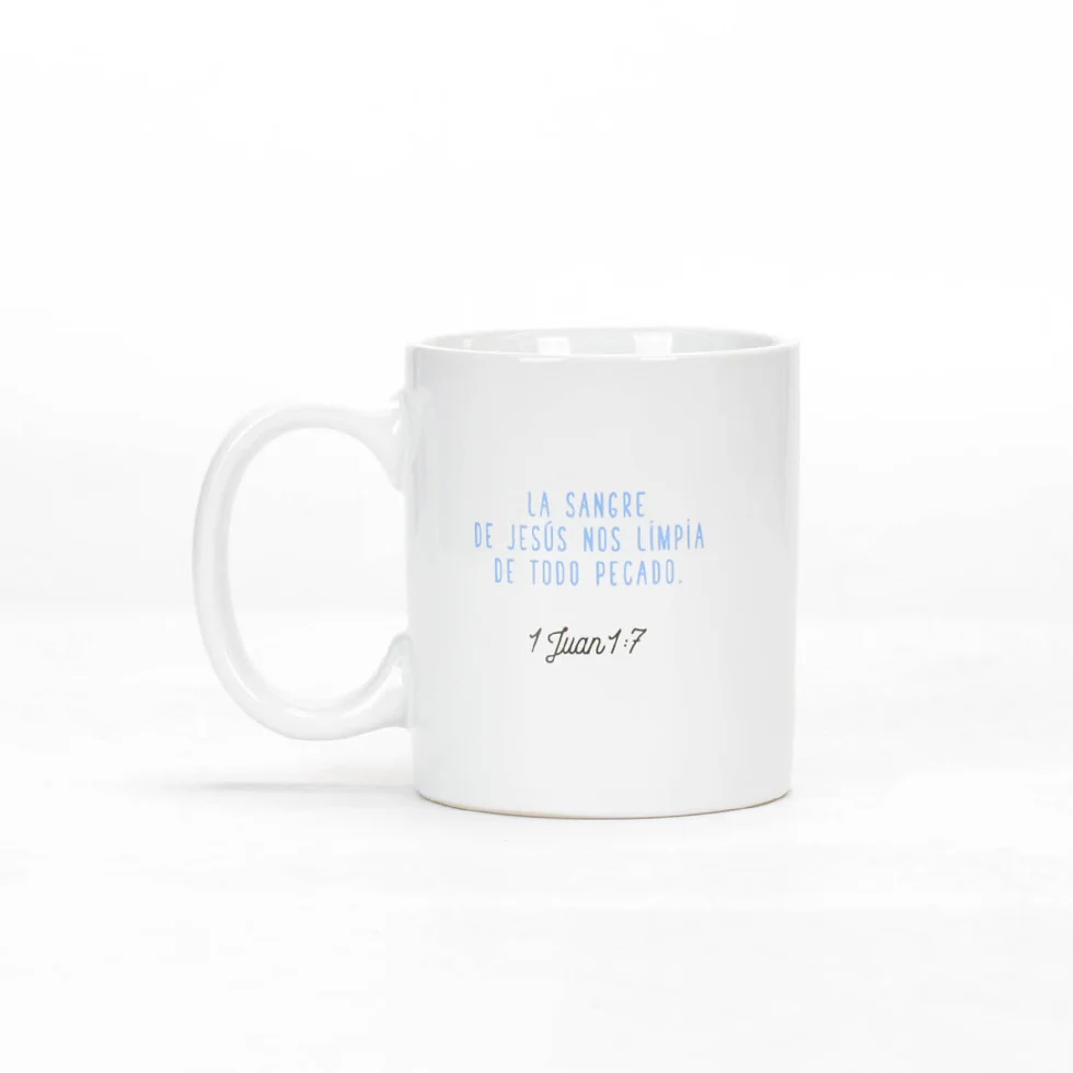 Taza 12 OZ Colección Comparte Jesús te Limpie