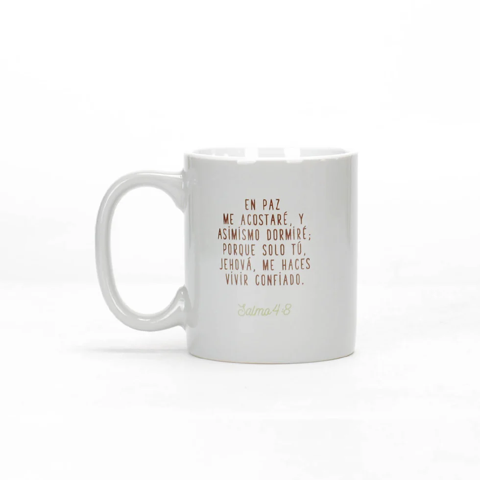 Taza 12 OZ Colección Comparte Con Dios Puedes Descansar