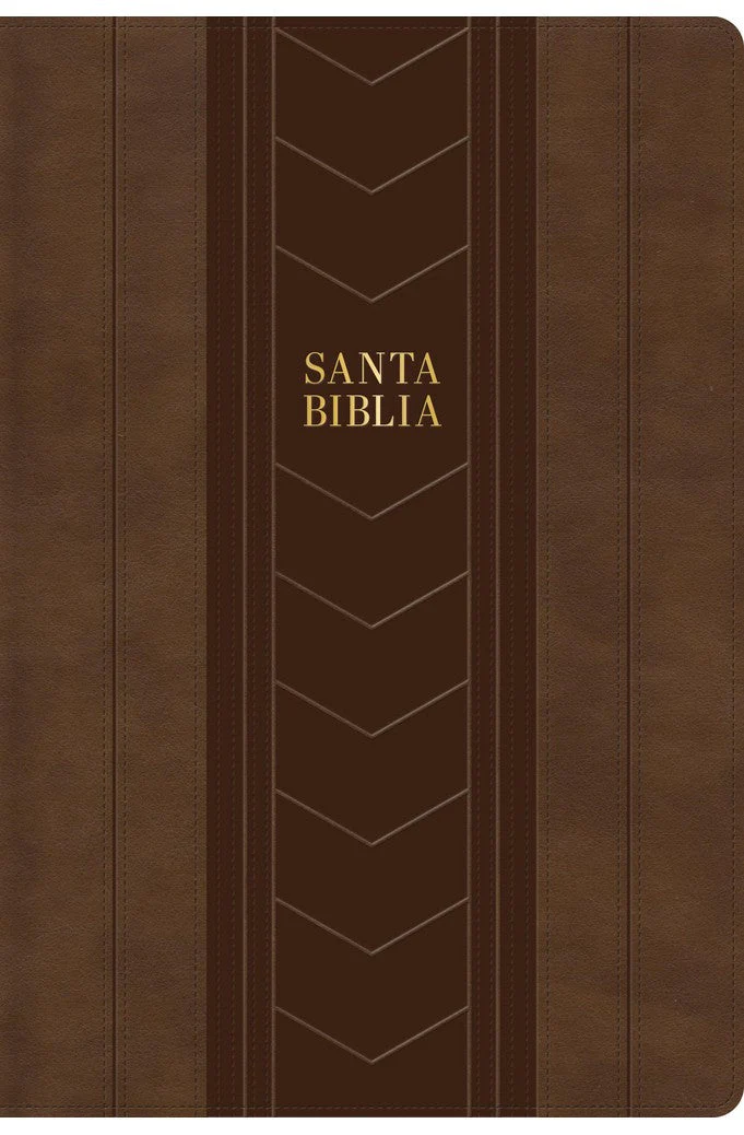 Biblia RVR 1960 Letra Grande Tamaño Manual Símil Piel Marrón