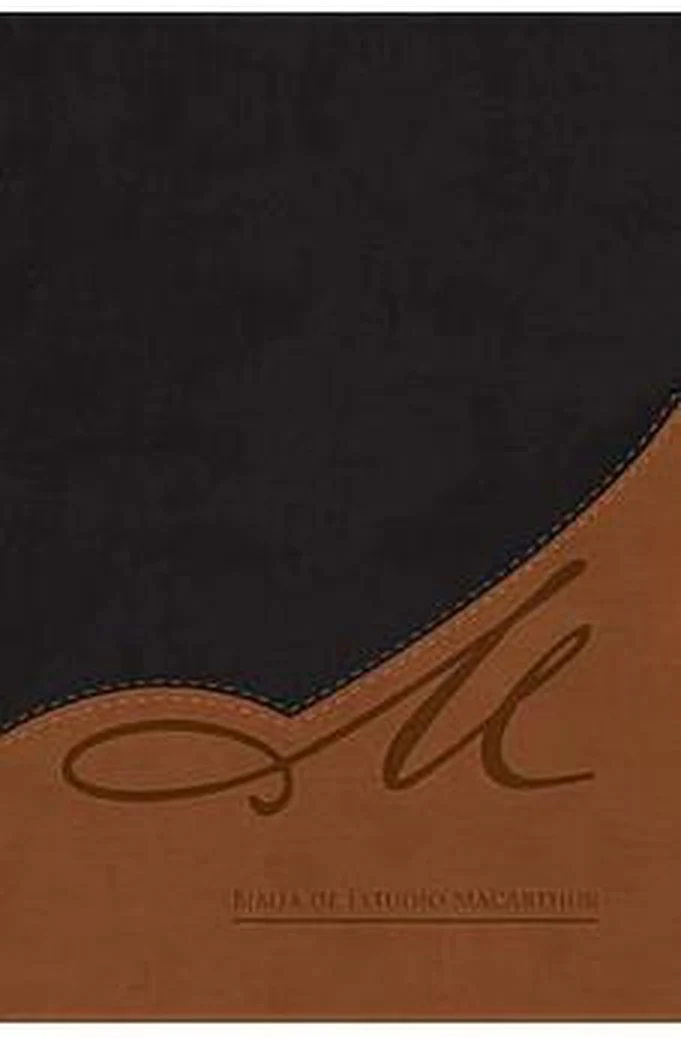 Biblia RVR 1960 de Estudio MacArthur Piel Duotono