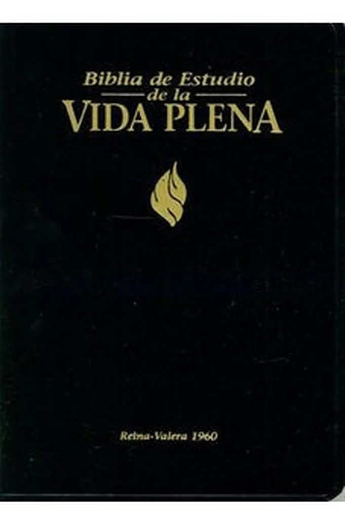 Biblia RVR 1960 de Estudio Vida Plena Símil Negro