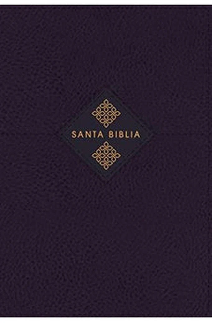 Biblia NBLA de Estudio Gracia y Verdad Piel Azul Marino Interior a Dos Colores con Índice