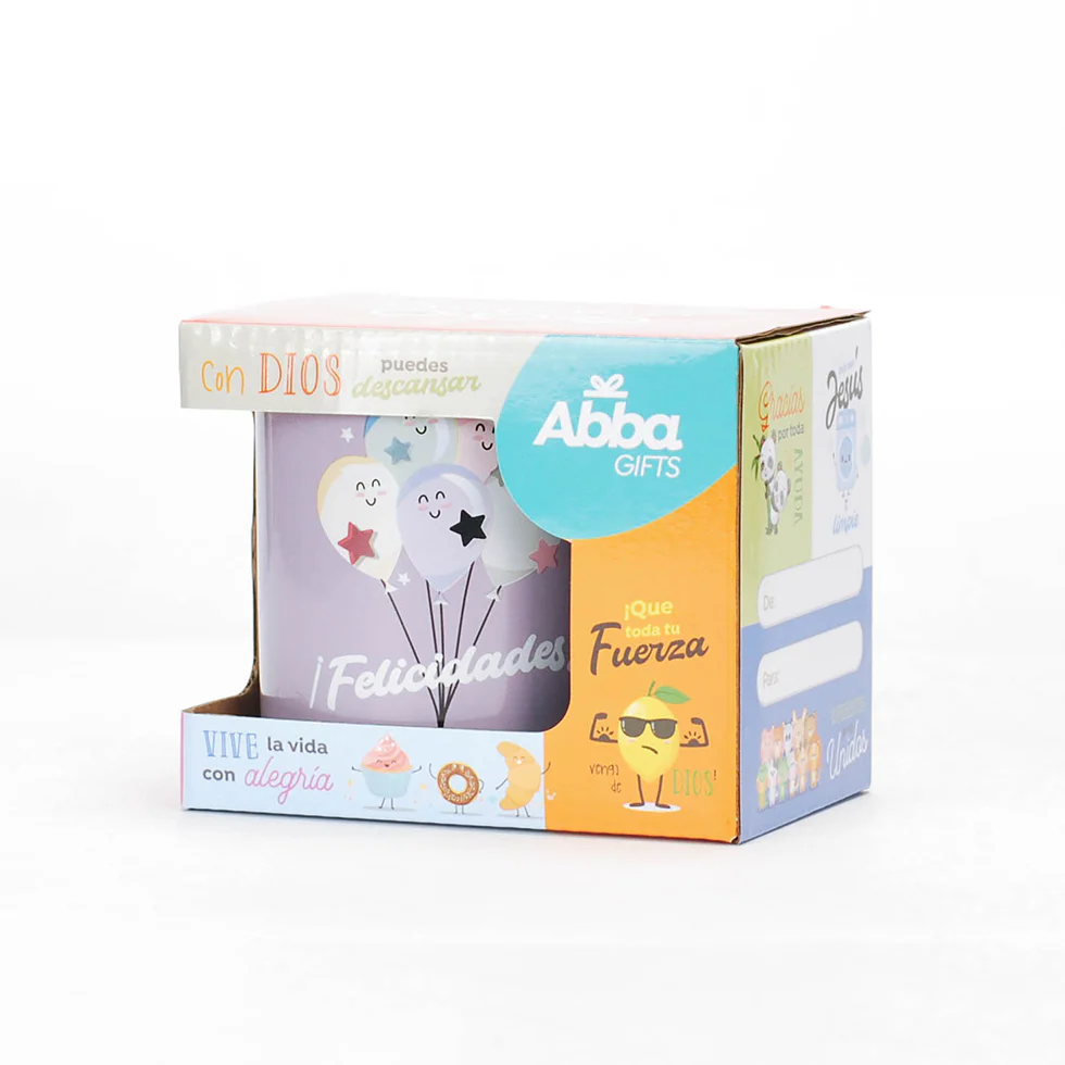 Taza 12 OZ Colección Comparte Felicidades