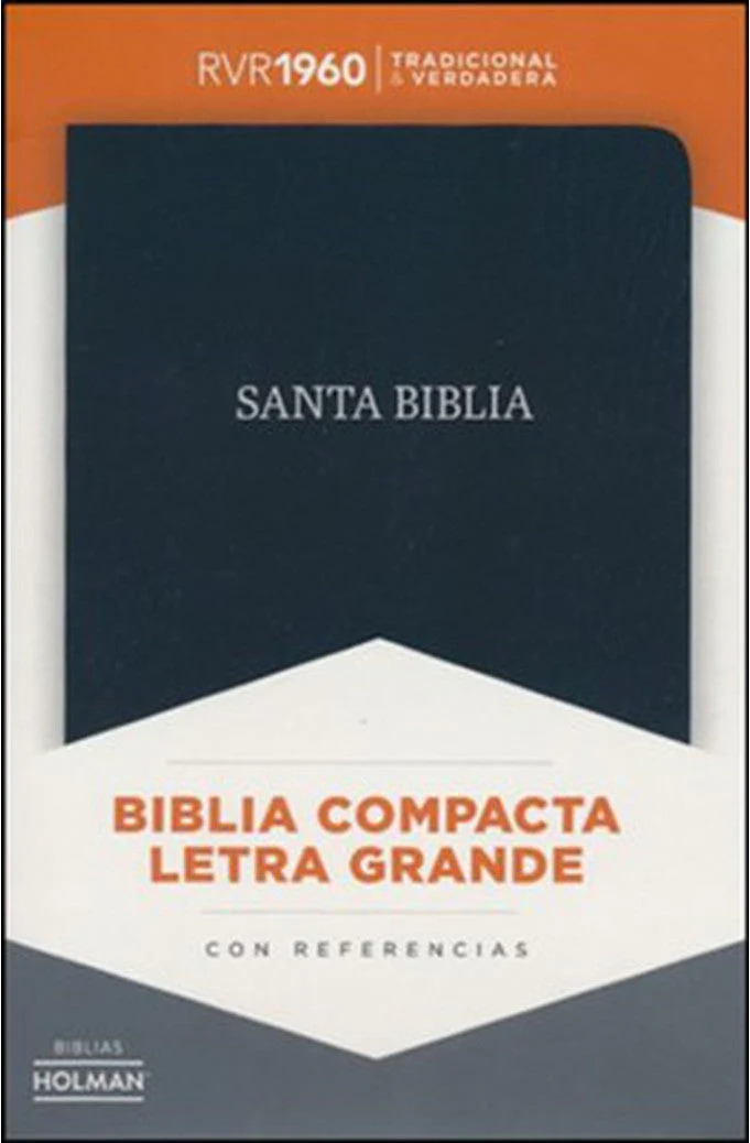 Biblia RVR 1960 Compacta Negro Piel Fabricada