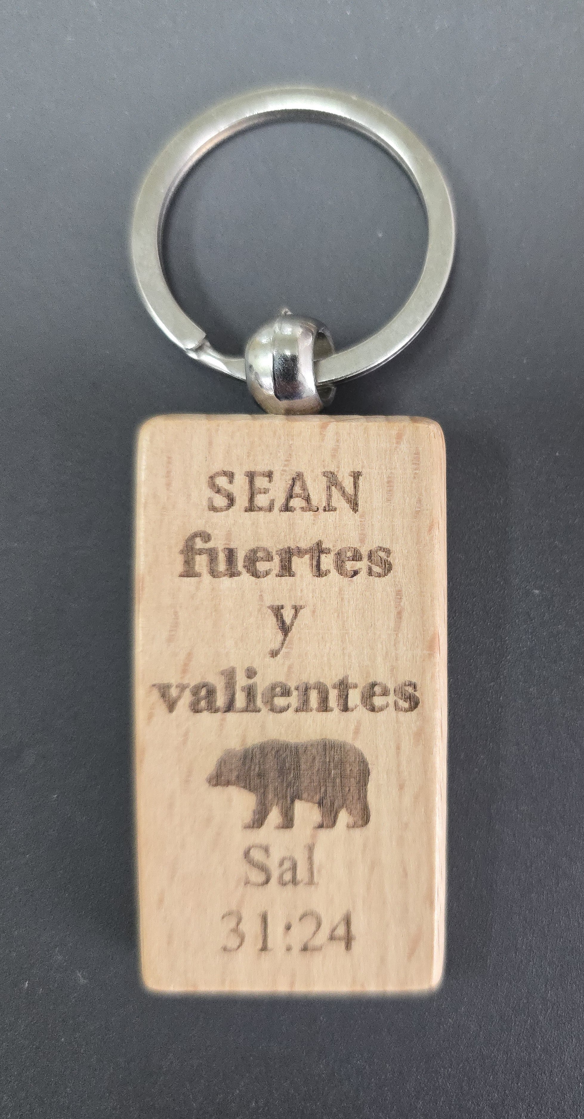 Llavero Sean Fuertes y Valientes Salmos 31:24