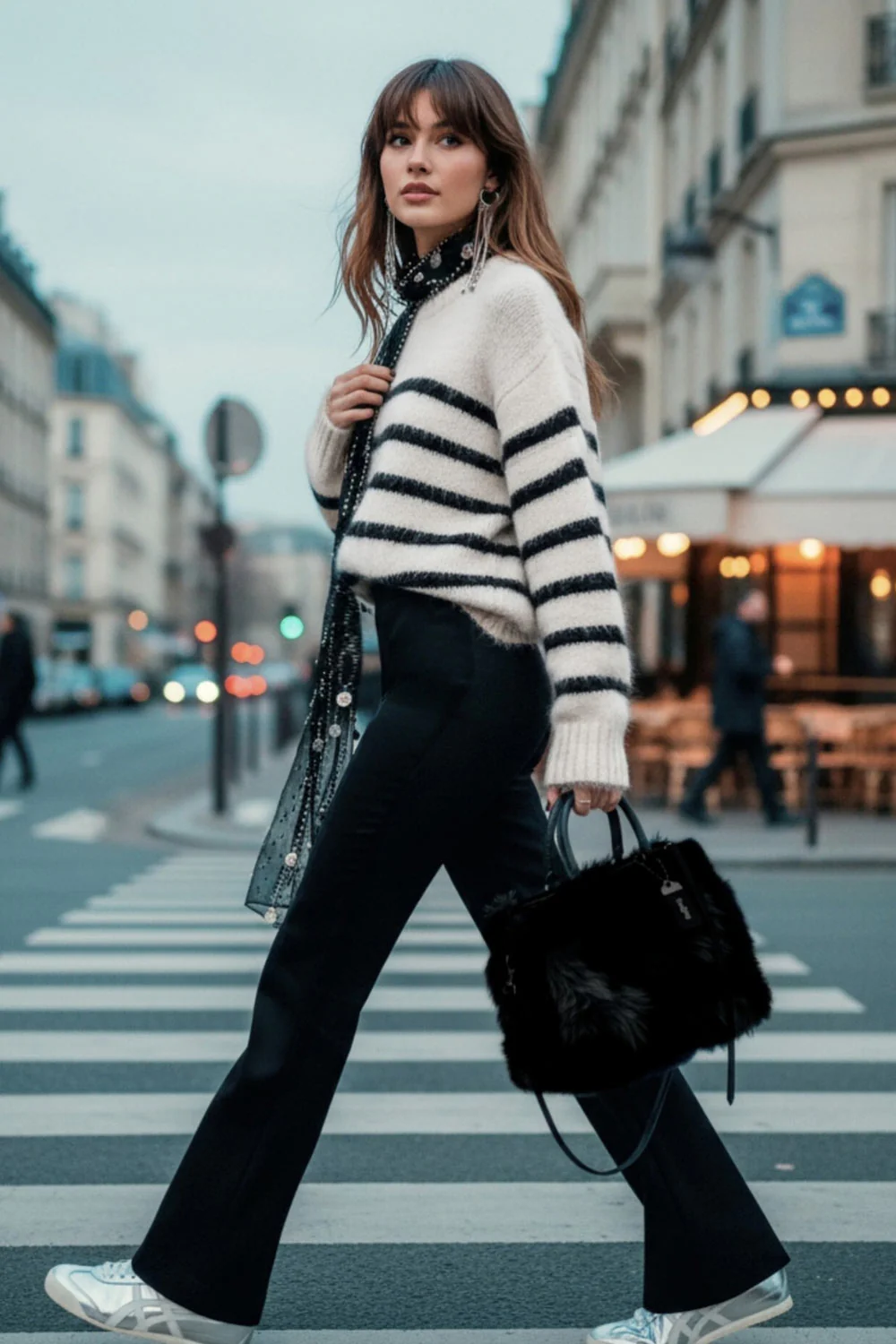 Legging flare cintura elástica