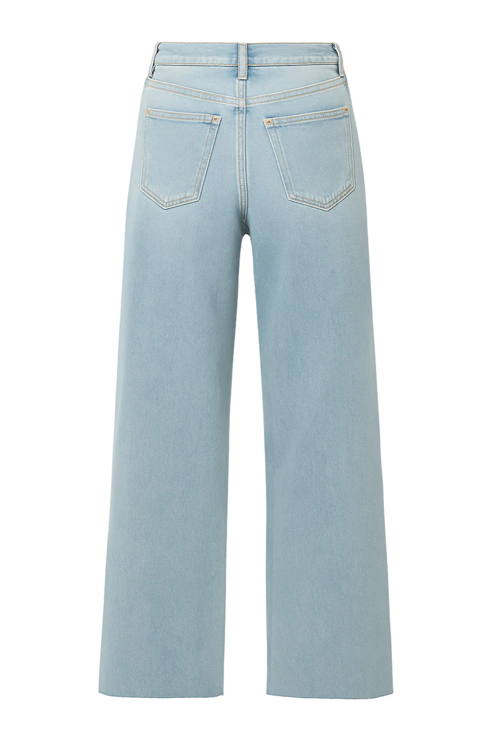 Pantalón denim wide leg con rotos