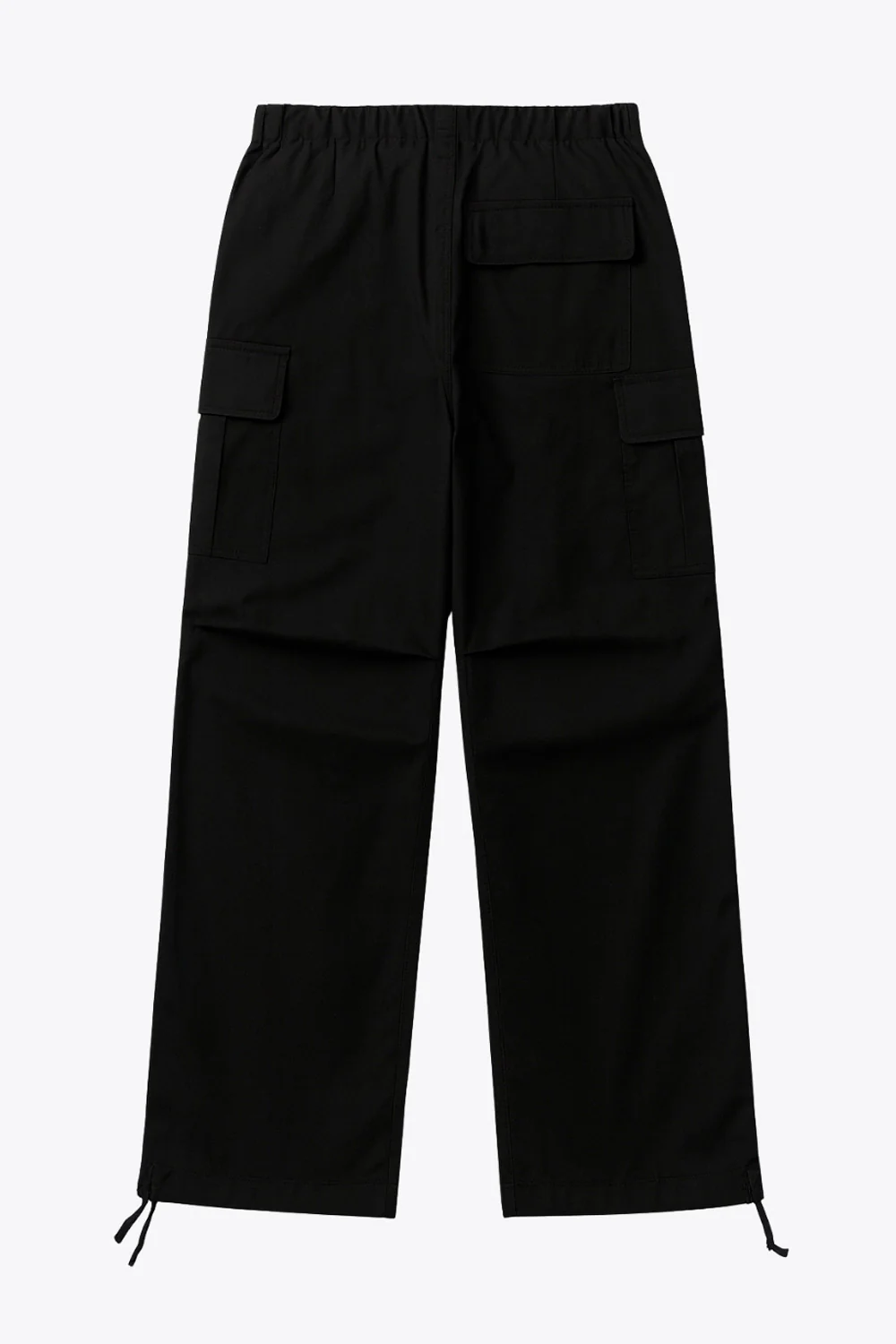 Pantalón cargo de cintura alta con jaretas