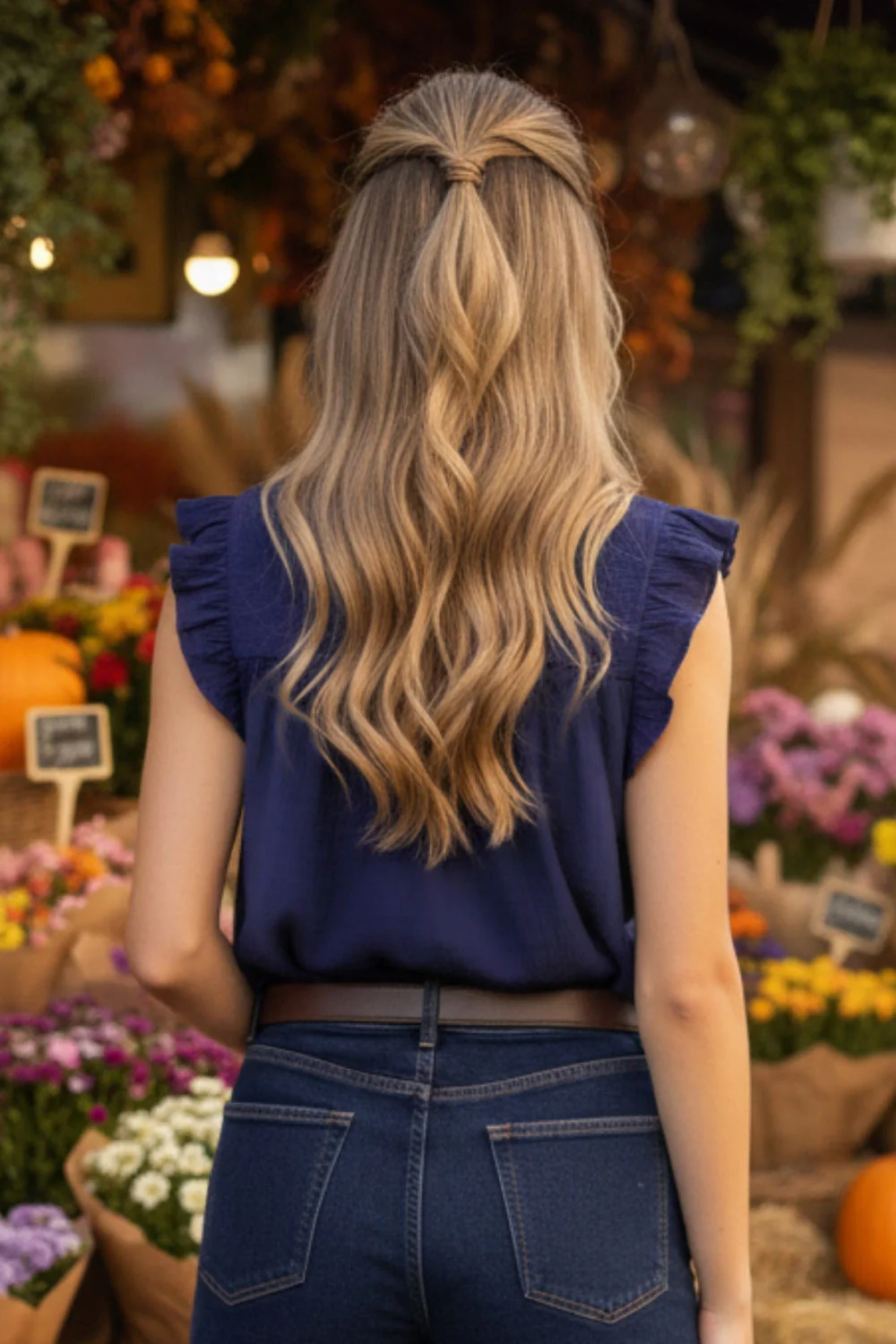 Blusa fluida volante