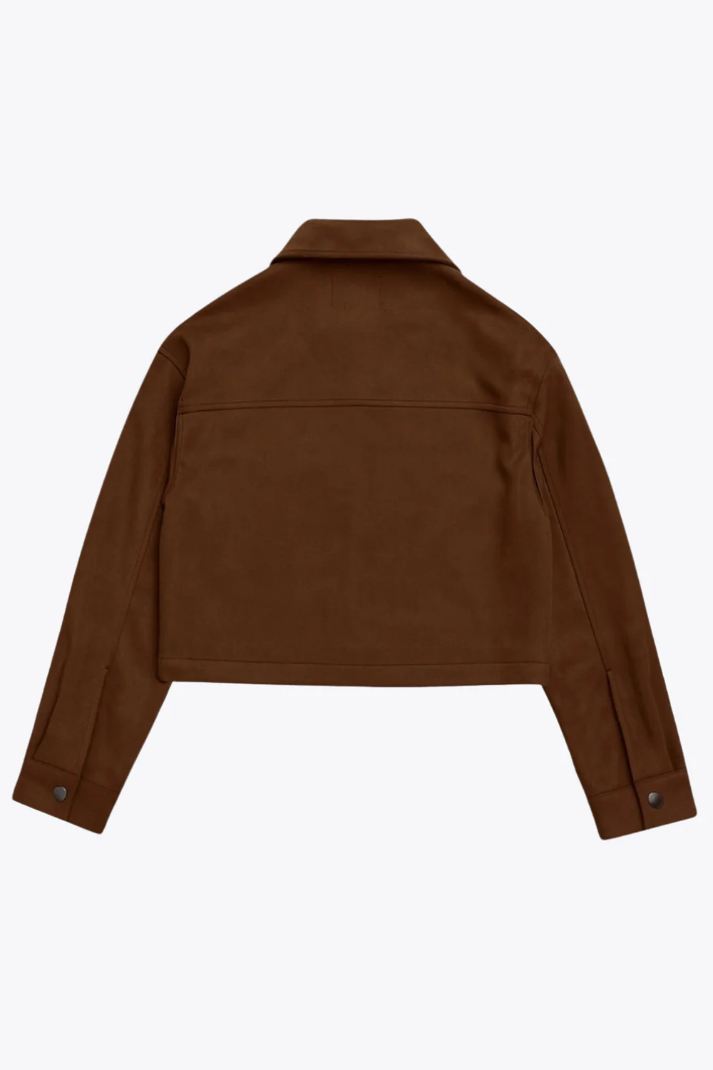 Chamarra bolsillos efecto ante