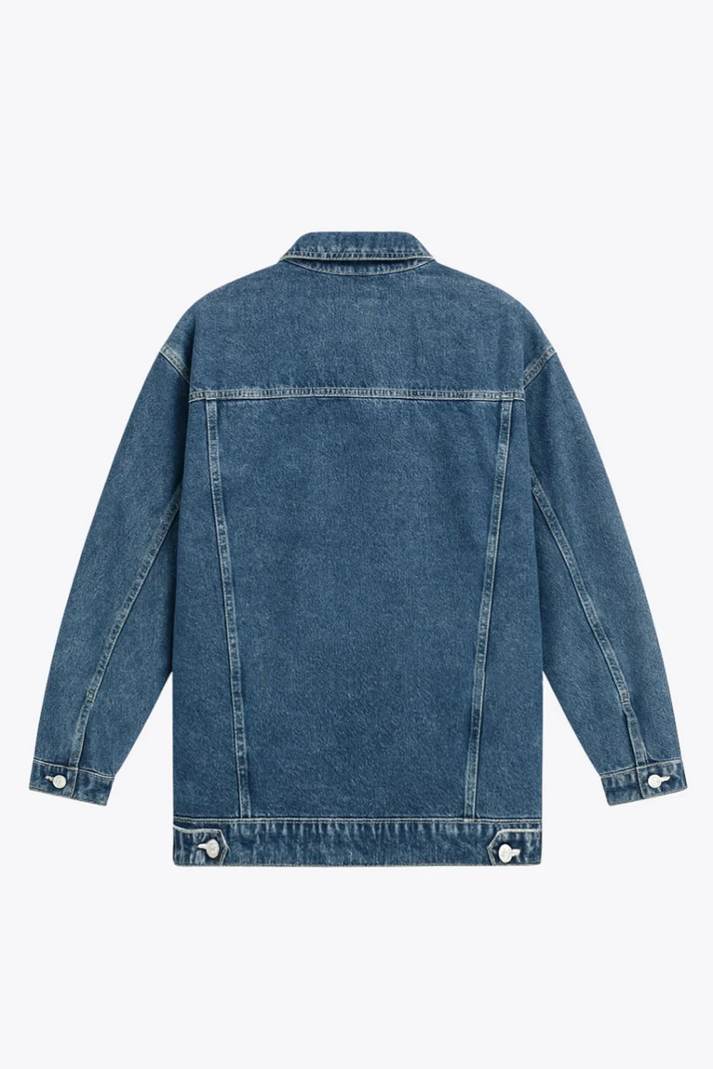 Chamarra de denim fit oversized con rotos