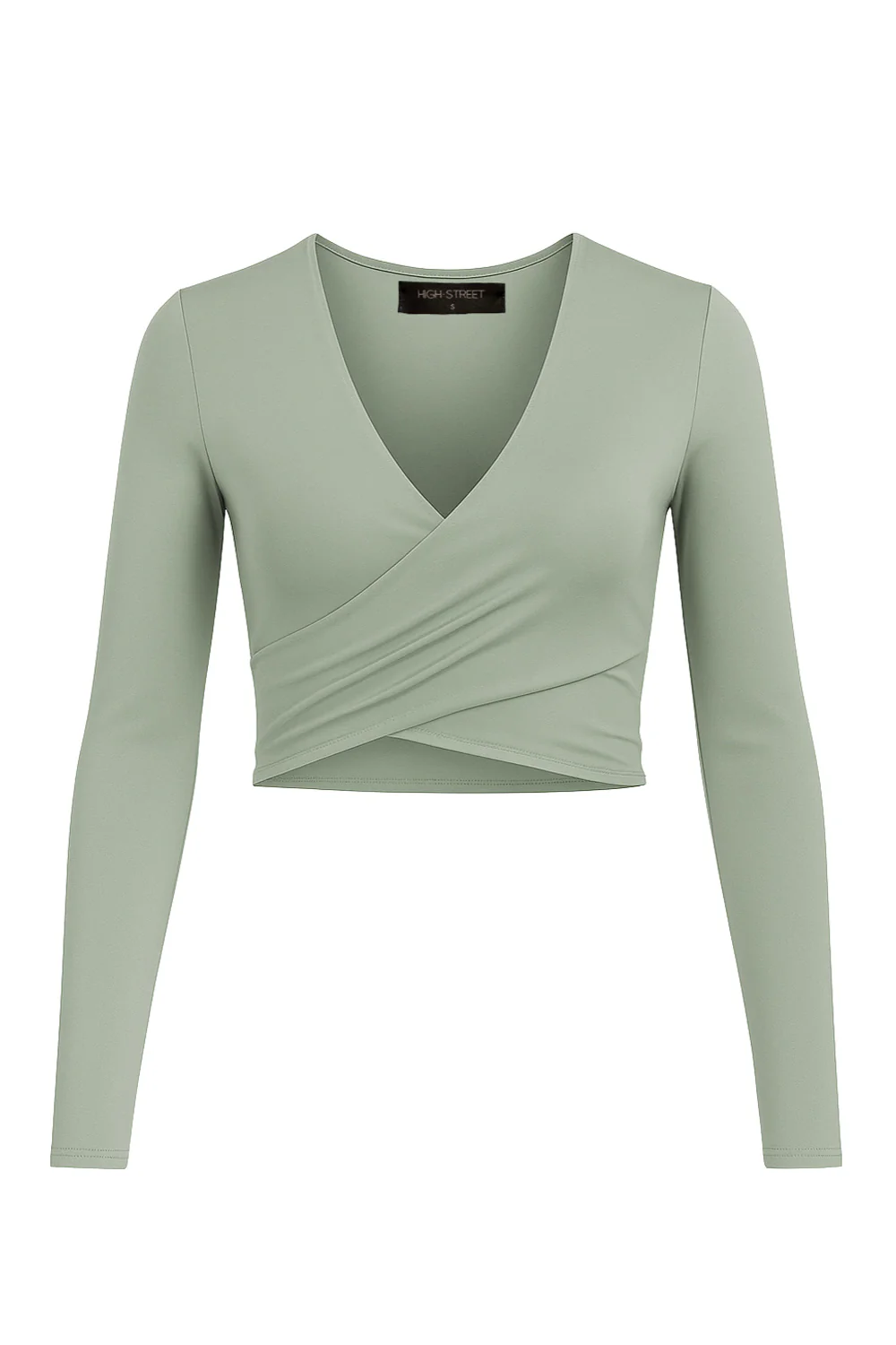 Crop top Éclat manga larga