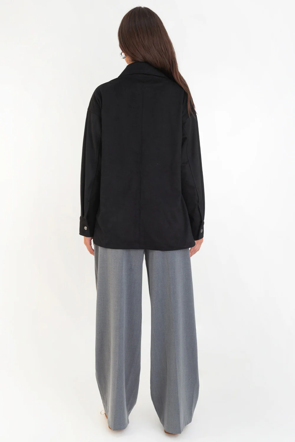 Sobrecamisa oversized de botones en contraste