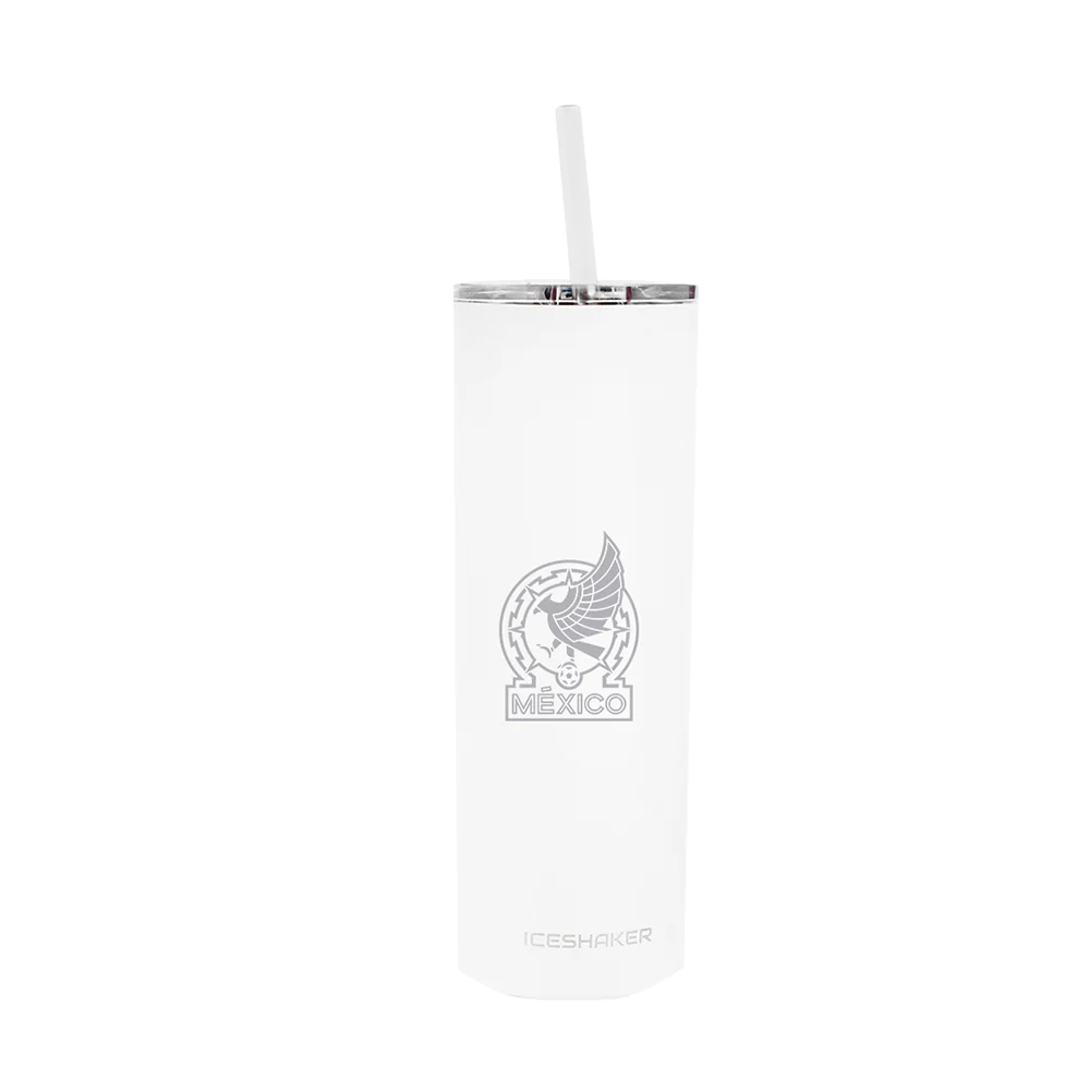 Iceshaker Vaso Skinny  591ml  Blanco Selección Mexicana