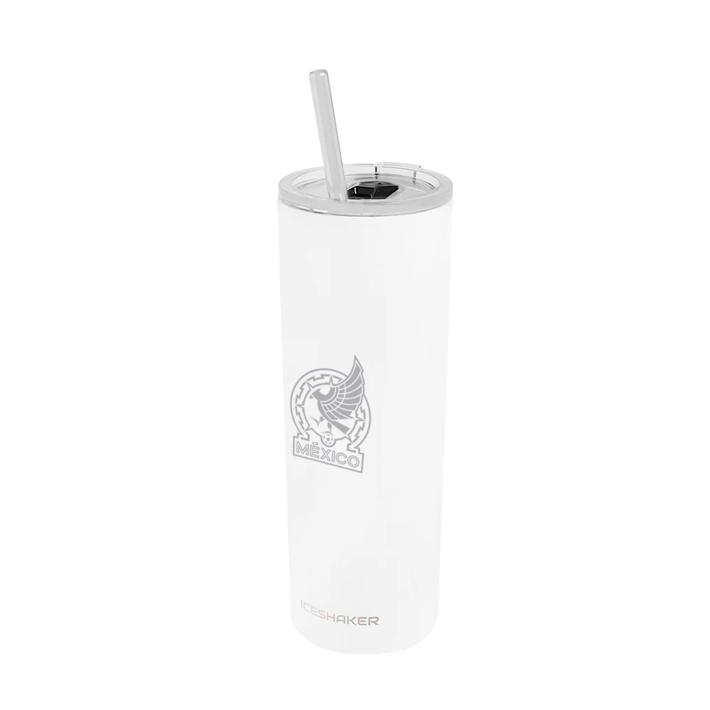 Iceshaker Vaso Skinny  591ml  Blanco Selección Mexicana