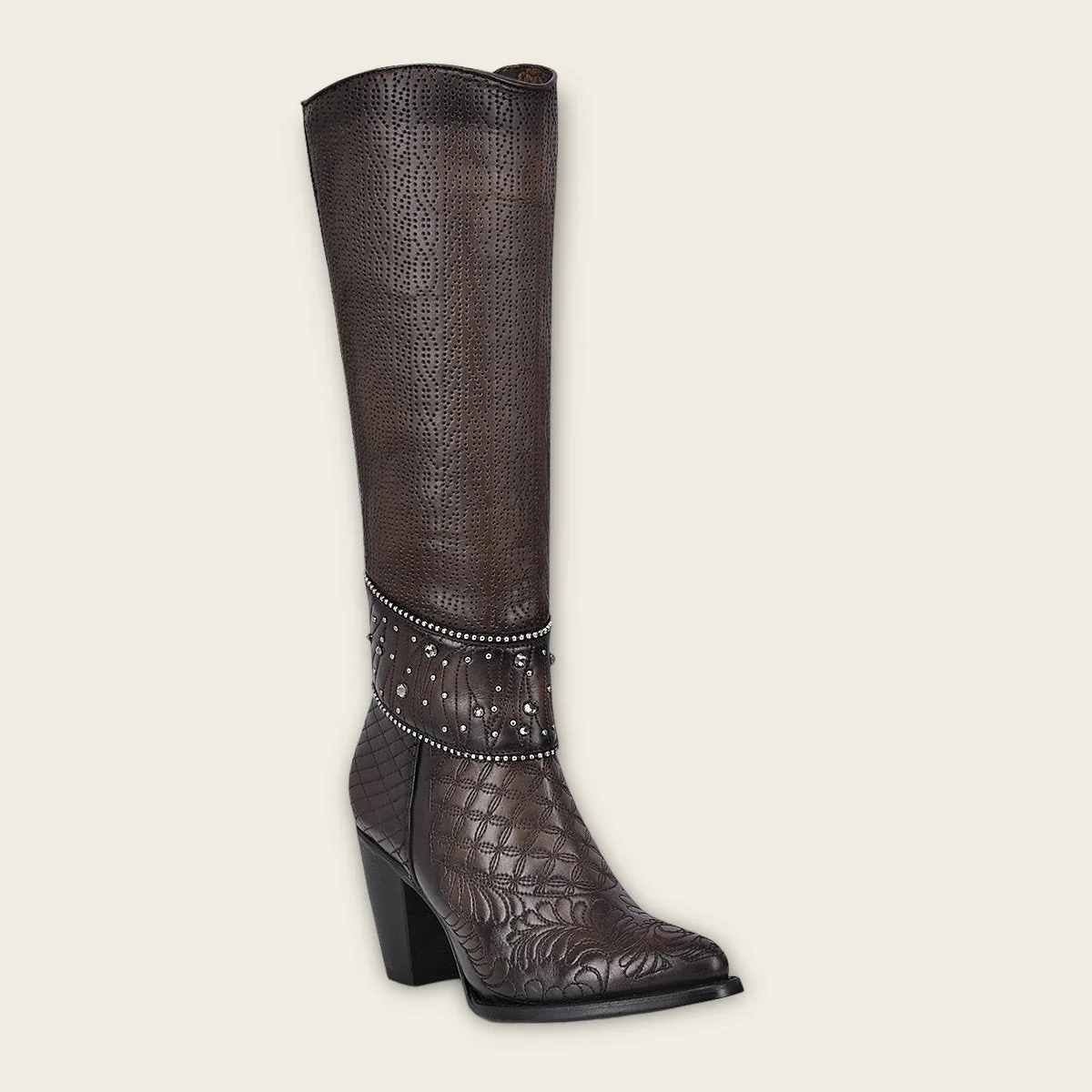 Bota casual en piel genuina para dama