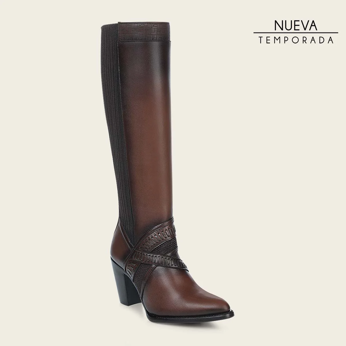 Bota casual en piel genuina para dama